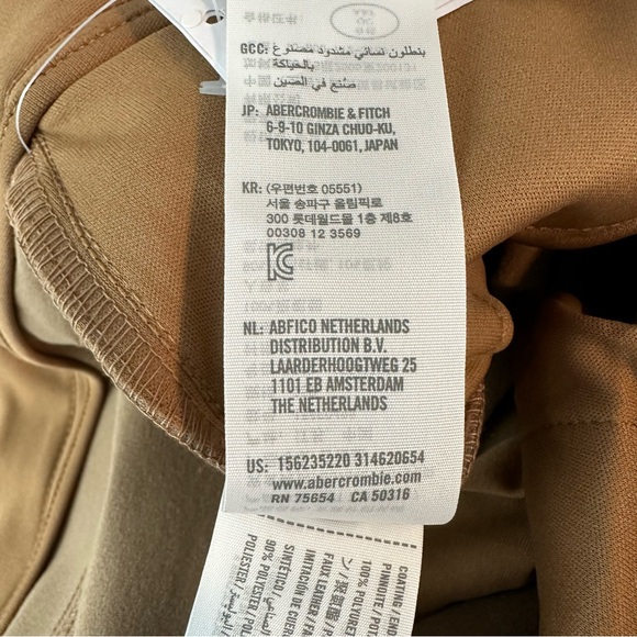 Abercrombie & Fitch The 90s Straight Ultra High Rise Faux Leather Pants Size 20R - Picture 9 of 11